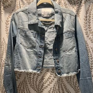 Cropped denim jacket (Kancan exclusive with Maurices)